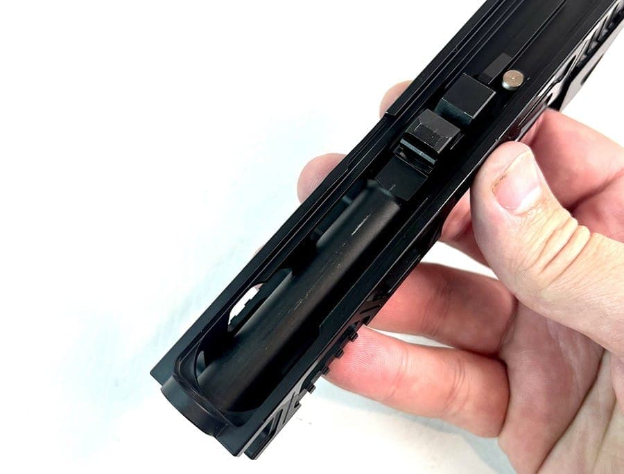 Barrel in the slide