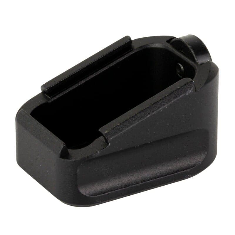 Warne Mag Extension for CZ 75 +2 Black, magazine base pad