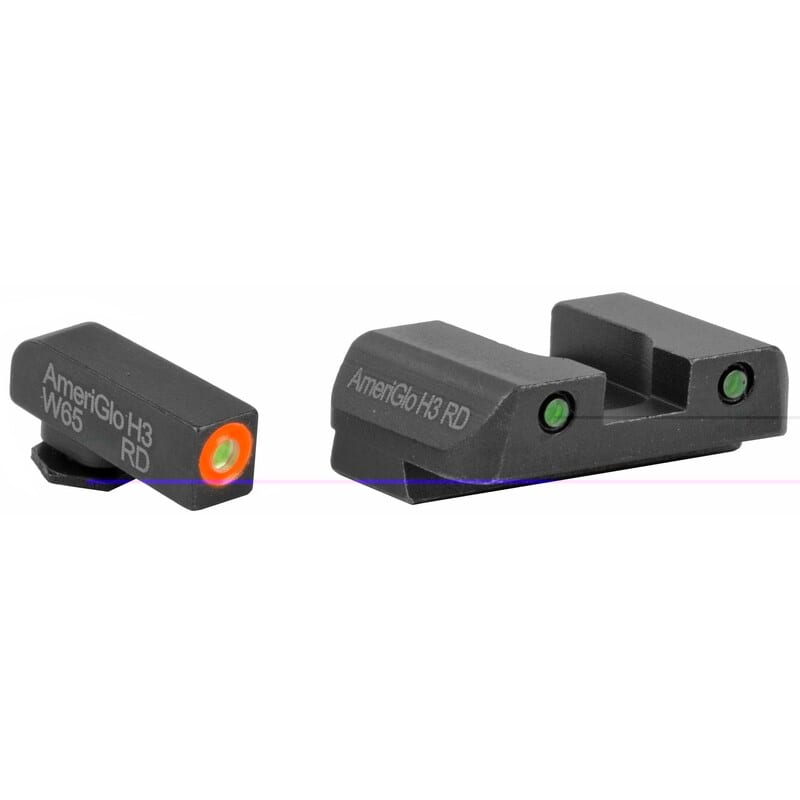 AmeriGlo Spartan Orange/Green Set for Glk17/22, sight
