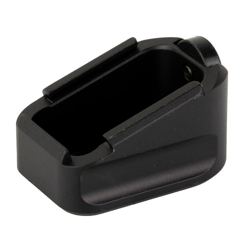 Warne Mag Extension for CZ 75 +2 Black, magazine base pad