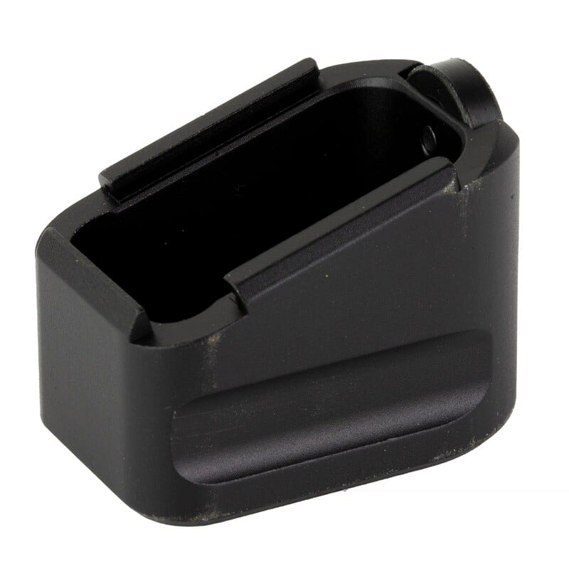 Warne Mag Extension for CZ 75 +4 Black, magazine base pad